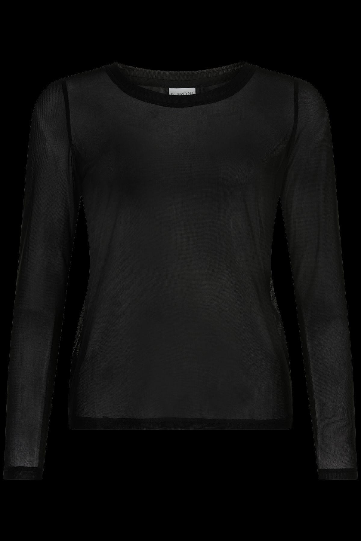 IN FRONT Gro Mesh T-shirt, Farve: Black, Størrelse: L, Dame