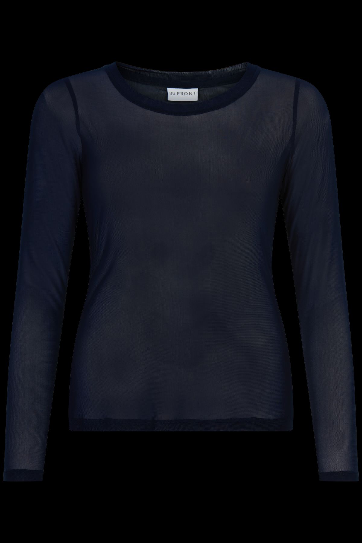 IN FRONT Gro Mesh T-shirt, Farve: Navy, Størrelse: S, Dame