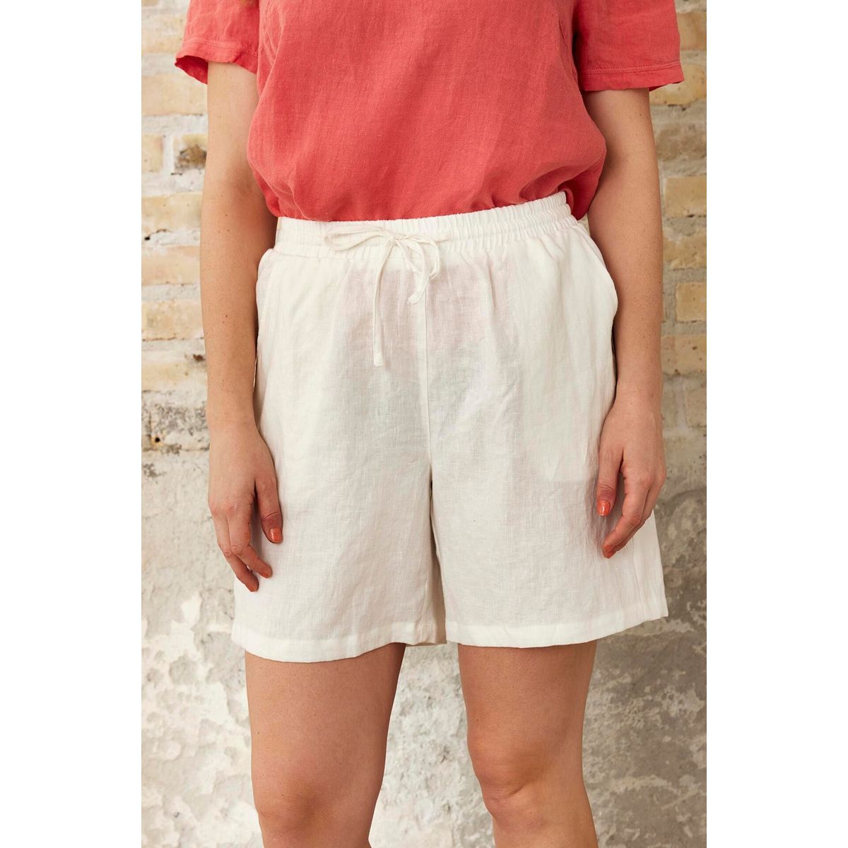 IN FRONT Linea Shorts, Farve: Off White, Størrelse: L, Dame