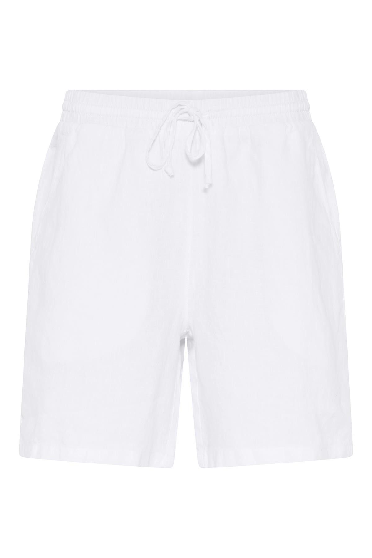 IN FRONT Lino Shorts, Farve: White, Størrelse: XL, Dame