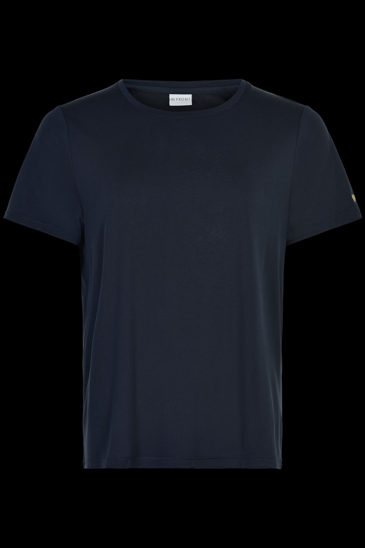 IN FRONT Nina T-shirt, Farve: Navy, Størrelse: L, Dame