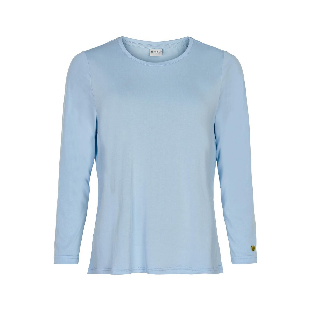 IN FRONT Nina T-shirt, Farve: Sky Blue, Størrelse: XL, Dame