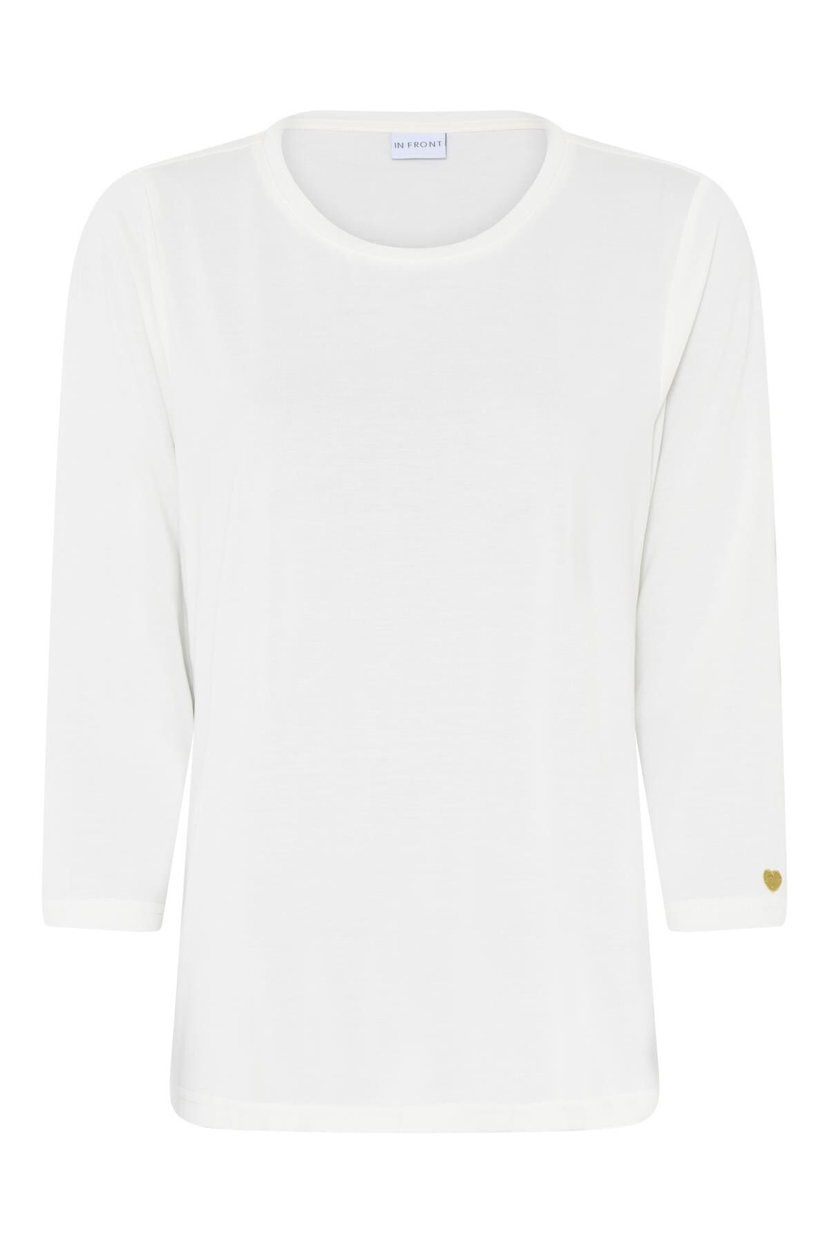 IN FRONT Nina T-shirt, Farve: White, Størrelse: XL, Dame