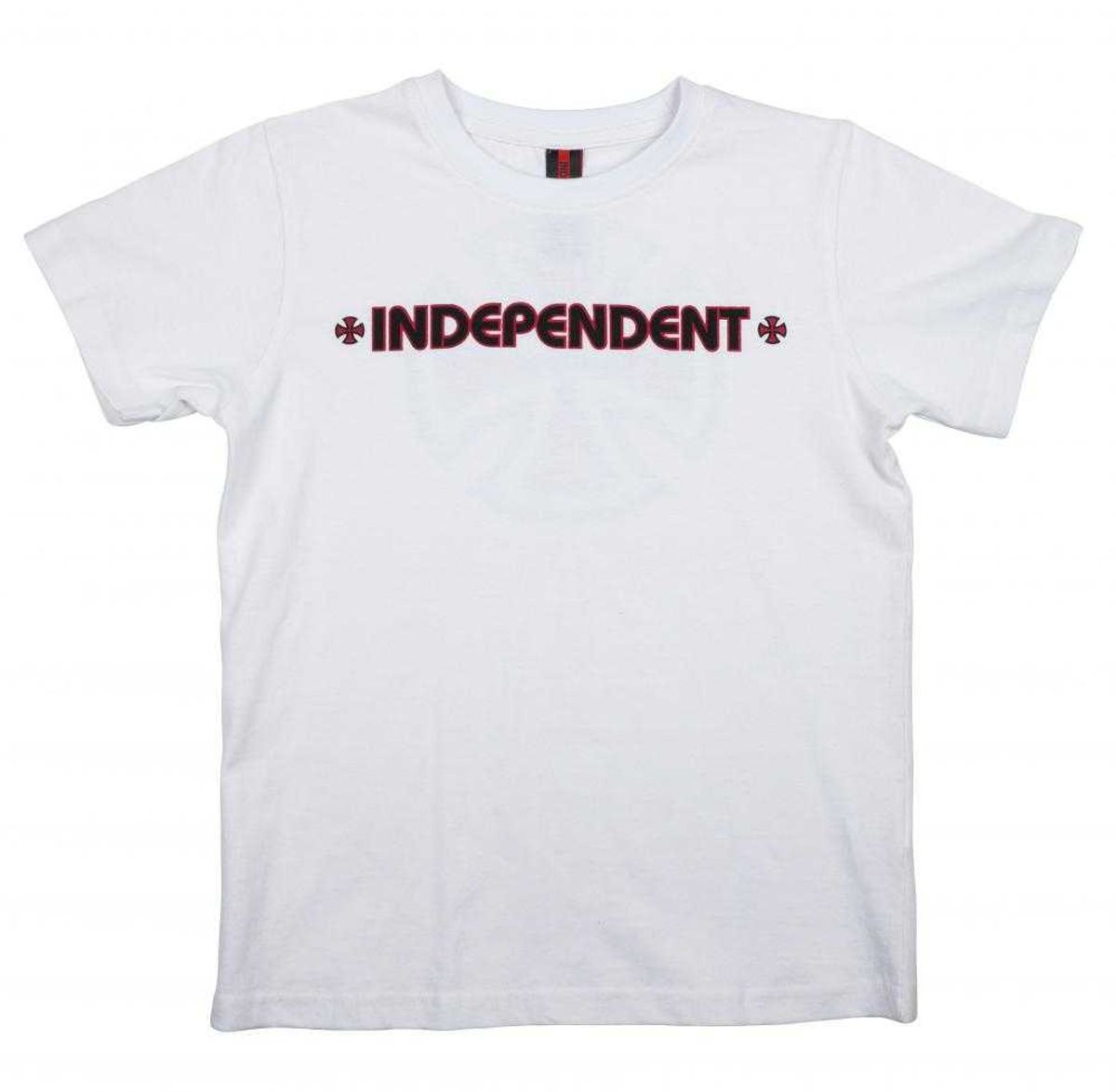 Independent Youth Bar Cross Tee White