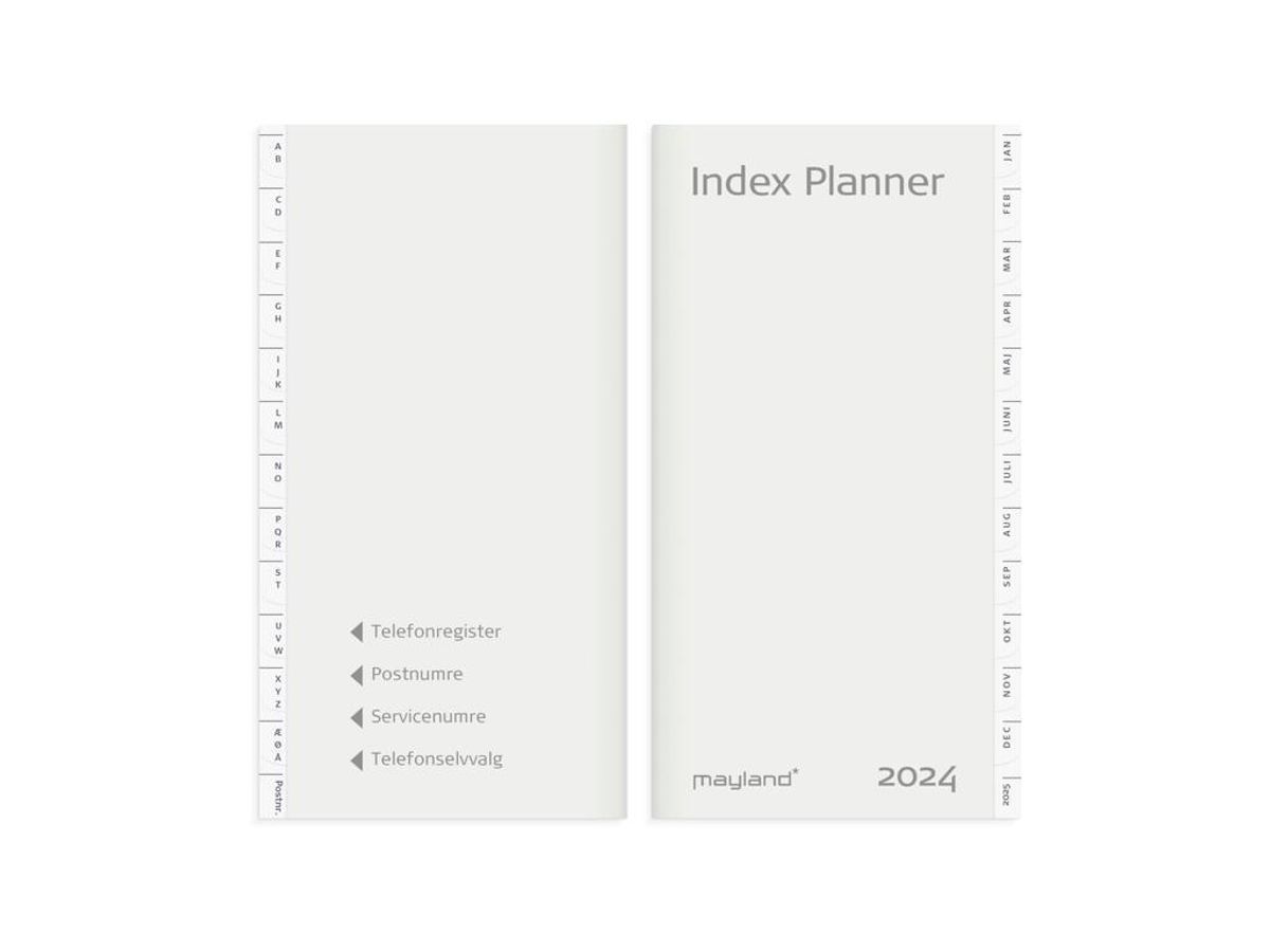 Index Planner Månedskalender Refill + tlf.reg. 2024