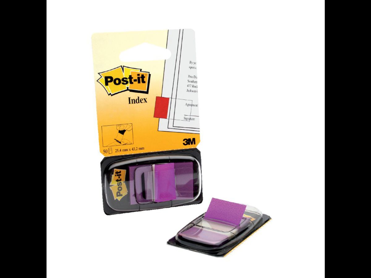 Indexfaner Post-it 680-8 45x25 mm Lilla