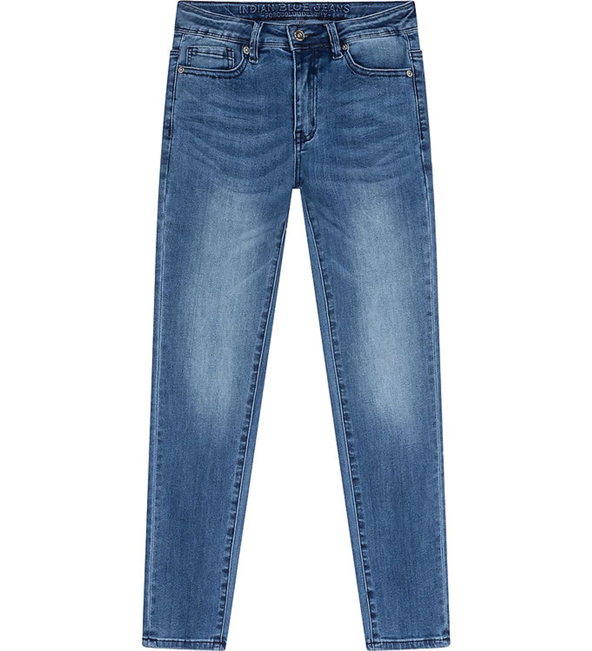 Indian Blue Jeans Jeans - Straight Fit - Medium Denim