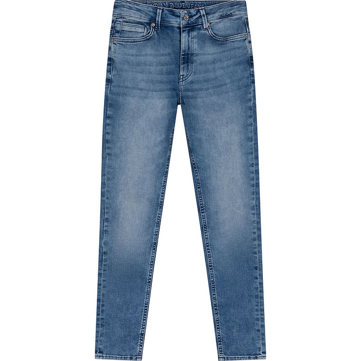 Indian Blue Jeans Jeans - Tapered Fit - Damaged Light Denim