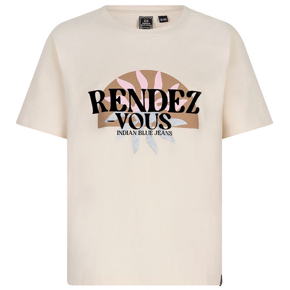 Indian Blue Jeans T-shirt - Rendez Vous - Sandshell