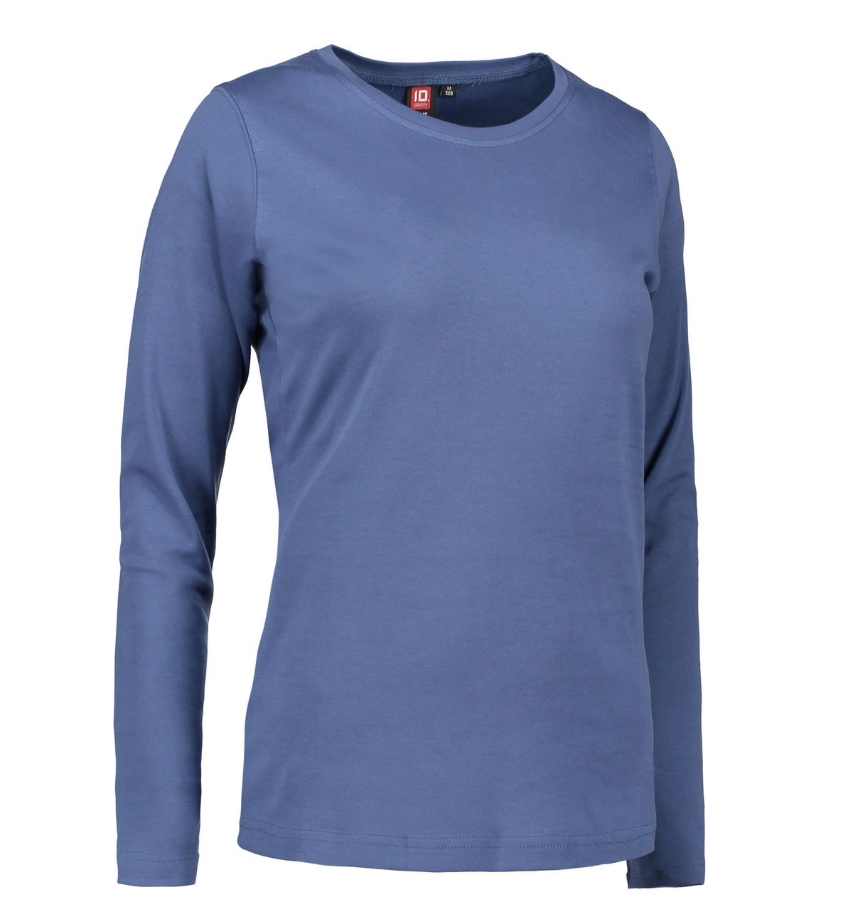 Indigo farvet langærmet dame t-shirt - 3XL