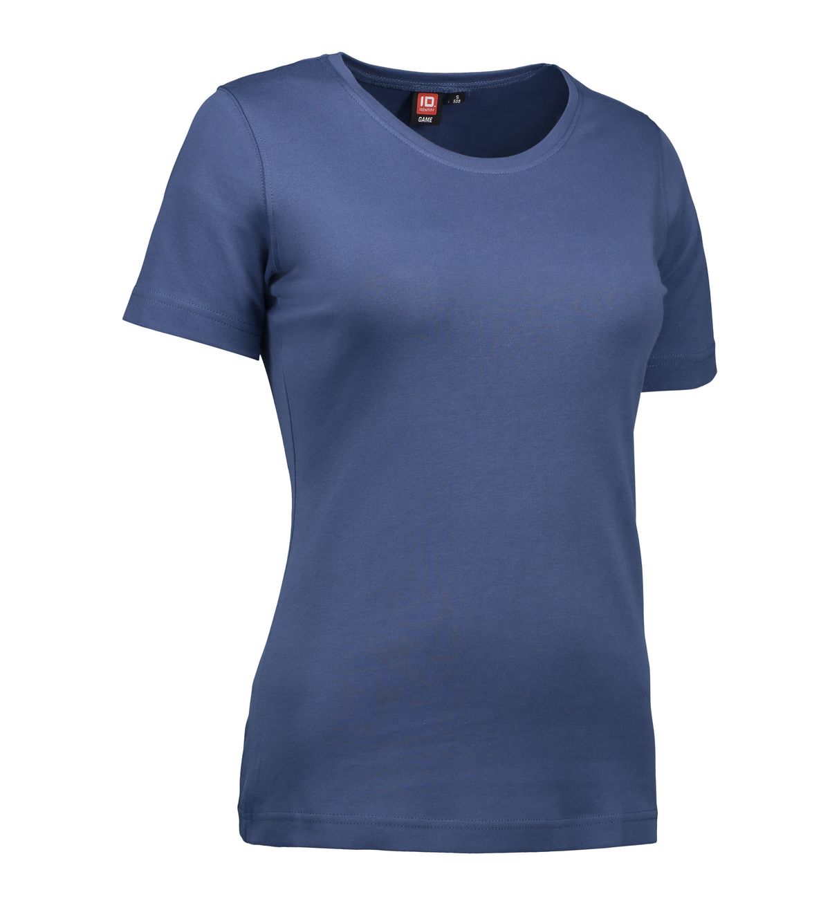 Indigo farvet t-shirt med rund hals til damer - 2XL