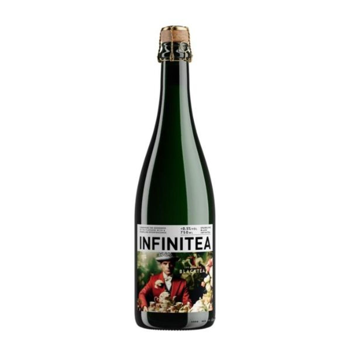 Infinitea Sparkling Tea Black Alkoholfri 0,75 Ltr