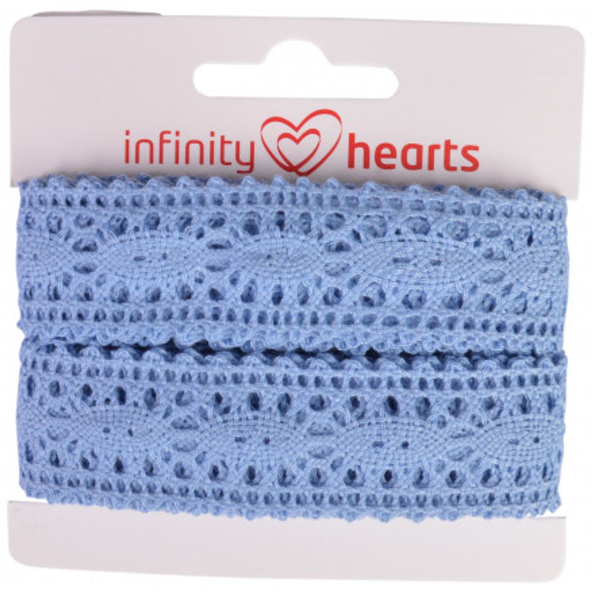 Infinity Hearts Blondebånd Polyester 25mm 05 Blå - 5m