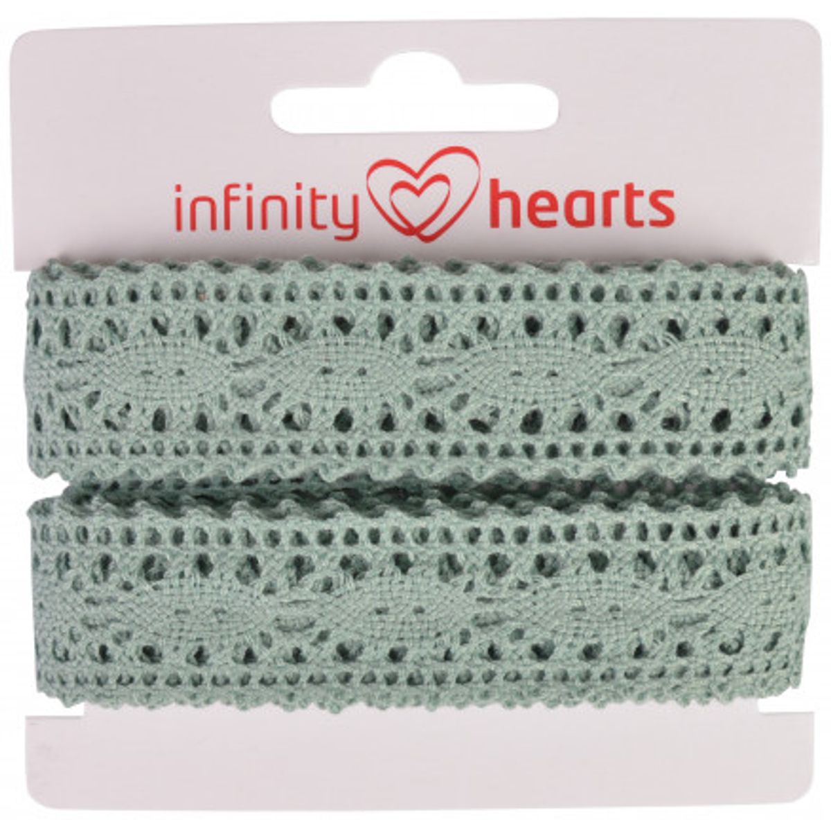 Infinity Hearts Blondebånd Polyester 25mm 06 Grå - 5m