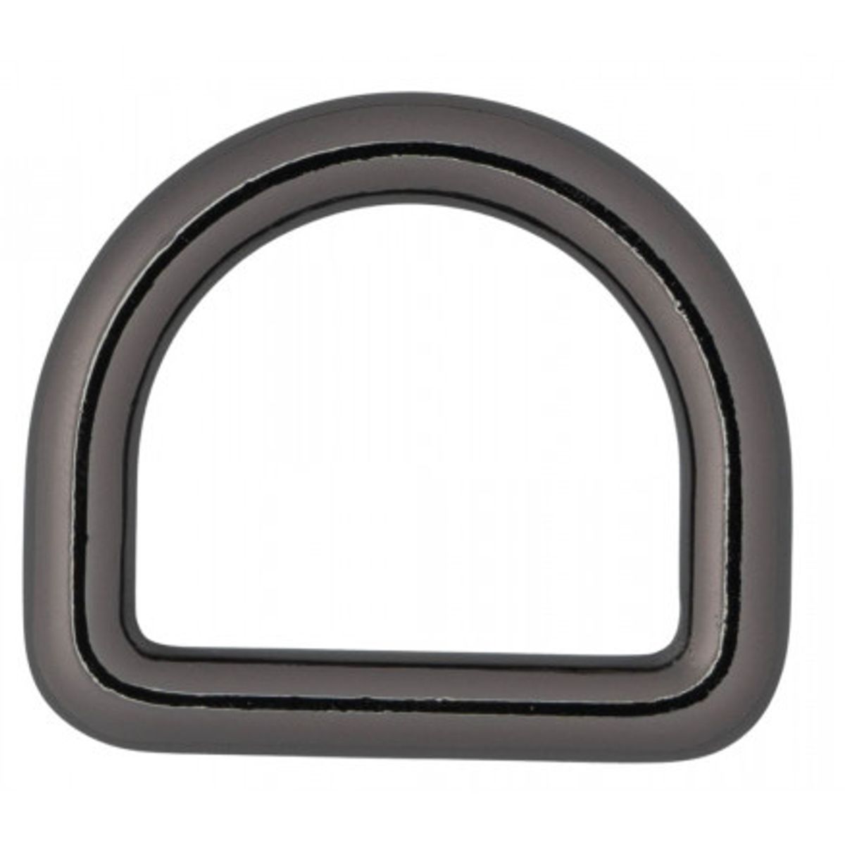 Infinity Hearts D-Ring Messing Gunmetal 25x25mm - 5 stk