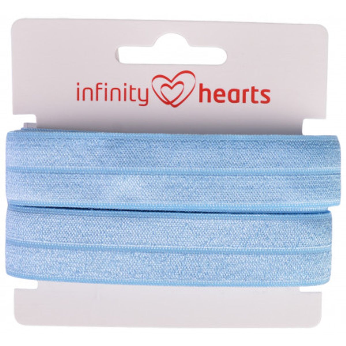 Infinity Hearts Foldeelastik 20mm 311 Lyseblå - 5m