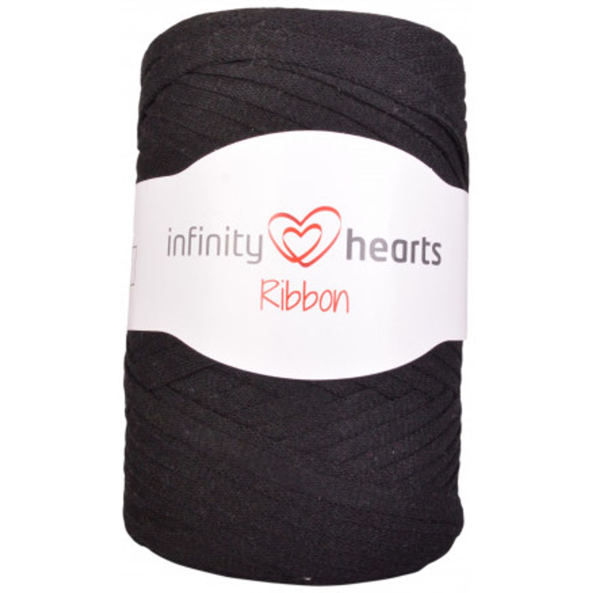 Infinity Hearts Ribbon Stofgarn 02 Sort