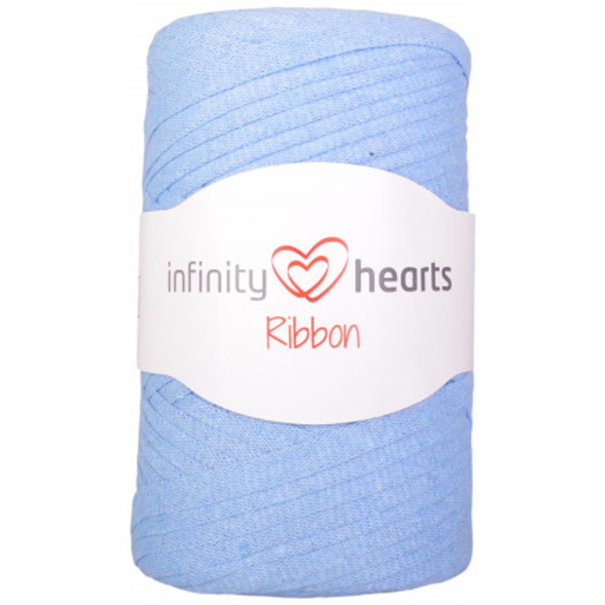 Infinity Hearts Ribbon Stofgarn 16 Lyseblå