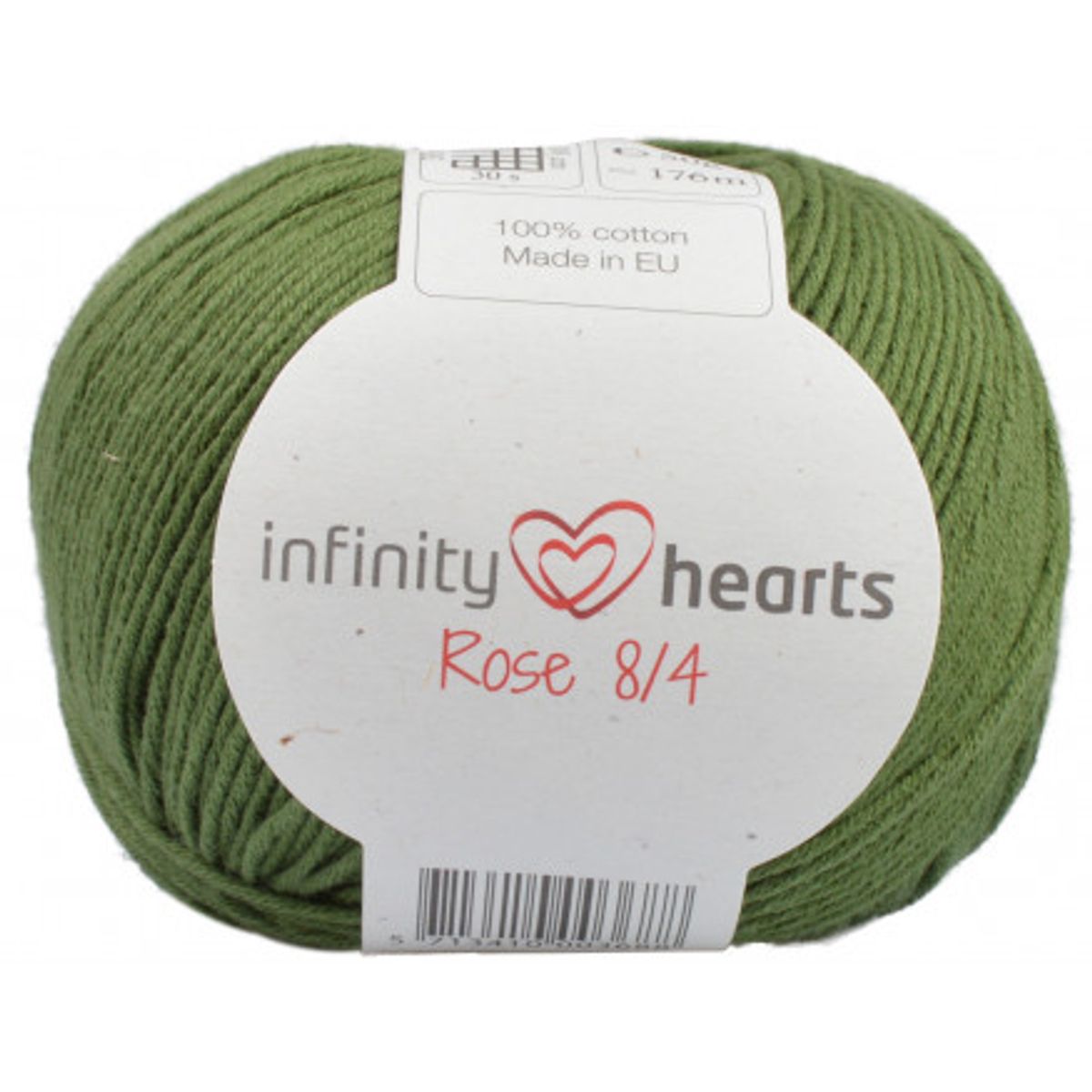 Infinity Hearts Rose 8/4 Garn Unicolor 163 Mørkegrøn