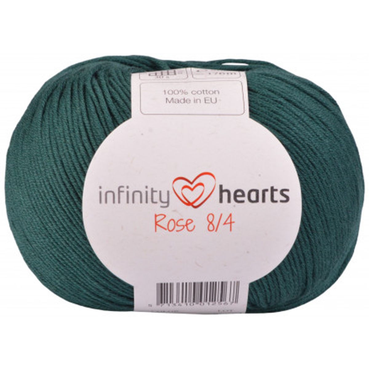 Infinity Hearts Rose 8/4 Garn Unicolor 241 Petrol Grøn