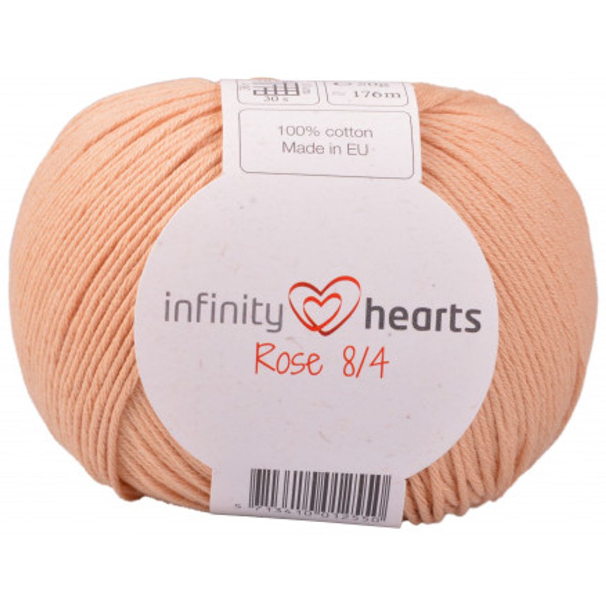 Infinity Hearts Rose 8/4 Garn Unicolor 242 Lys Terracotta