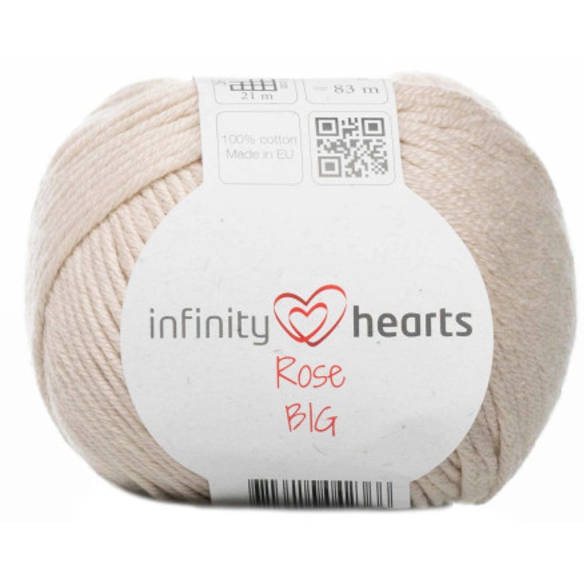 Infinity Hearts Rose Big Garn 212 Sand