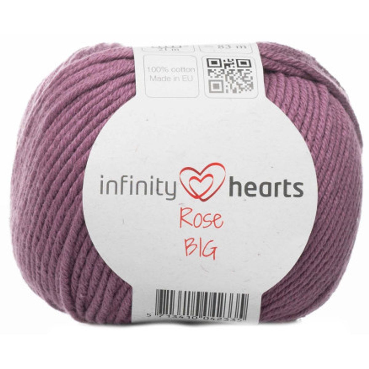 Infinity Hearts Rose Big Garn 78 Mørk Gammelrosa