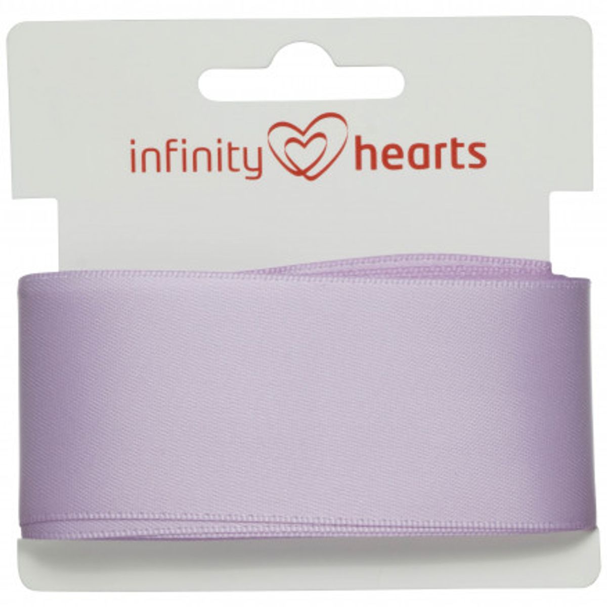 Infinity Hearts Satinbånd Dobbeltsidet 38mm 430 Lilla - 5m