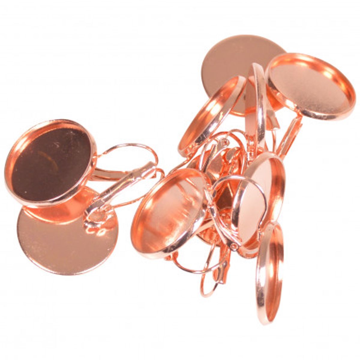 Infinity Hearts Ørebøjle DIY Jern Rose Gold Ø20mm - 10 stk