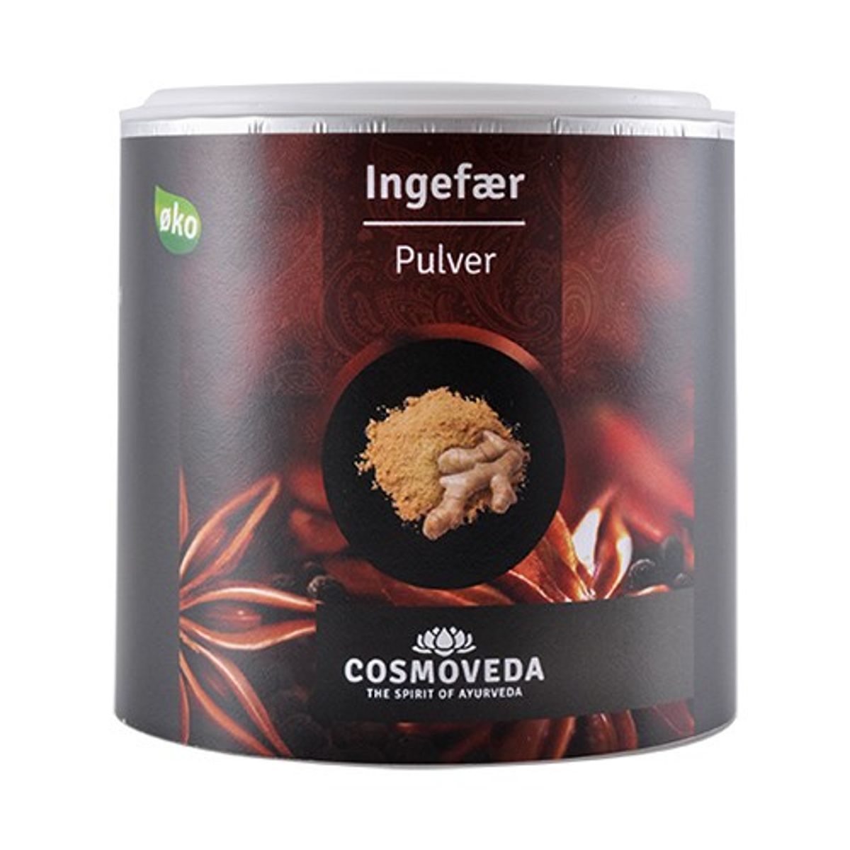 Ingefær pulver Økologisk - 80 gram - Cosmoveda