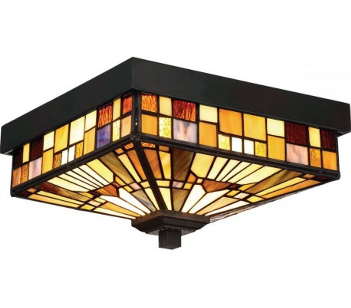 Inglenook Tiffany Udendørs Loftlampe 26,1 x 26,1 cm 2 x E27