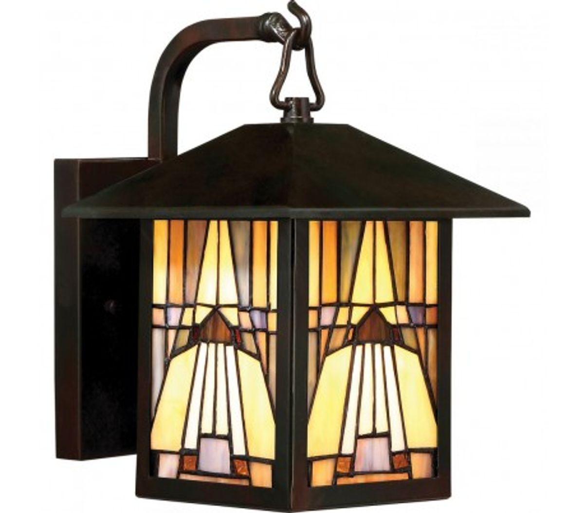 Inglenook Tiffany Udendørs Væglampe H28,7 cm 1 x E27