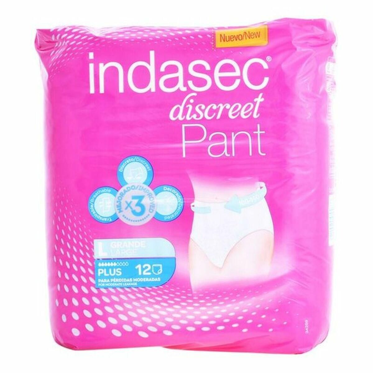 Inkontinens Bleer Pant Plus Talla Grande Indasec 3821862 (12 uds)