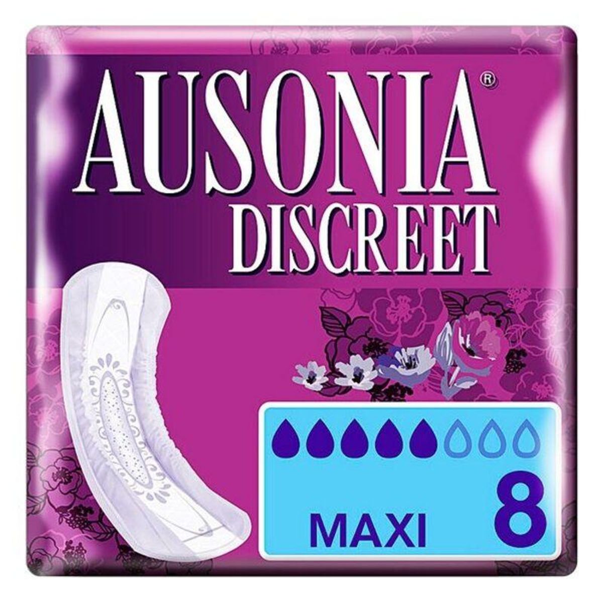 Inkontinens Hygiejnebind DISCREET mAXI Ausonia Discreet (8 uds) 8 enheder