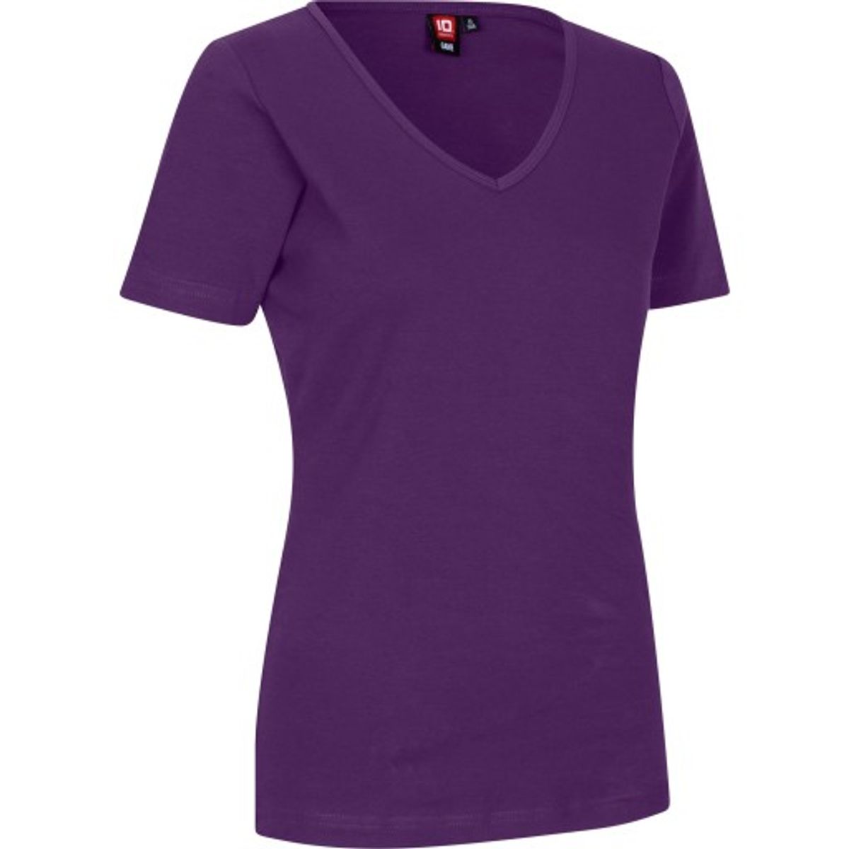 INTERLOCK DAME T-SHIRT V-HALS