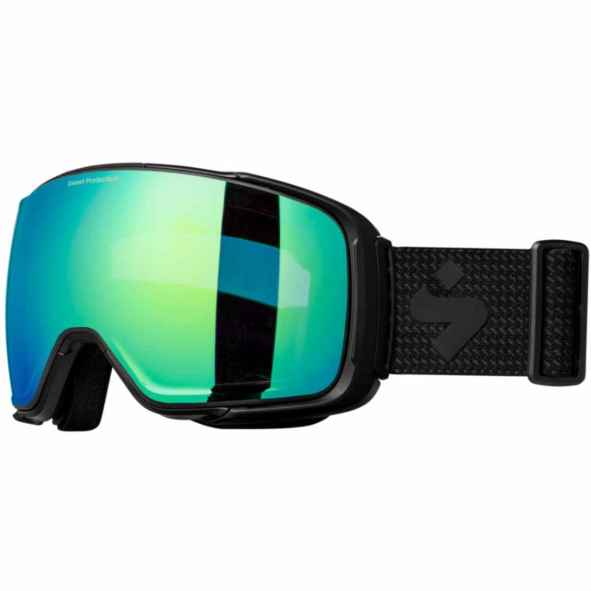 Interstellar RIG® Reflect Goggles Crystal inkl. Ekstra Linse, Matte Black/RIG Emerald