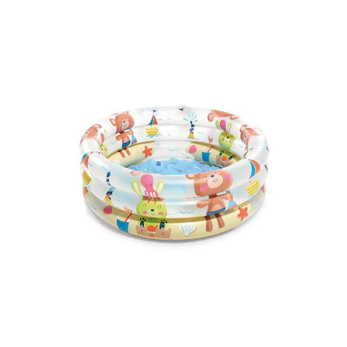 Intex 3-ring Baby Pool, 28L, 61x22 Cm.