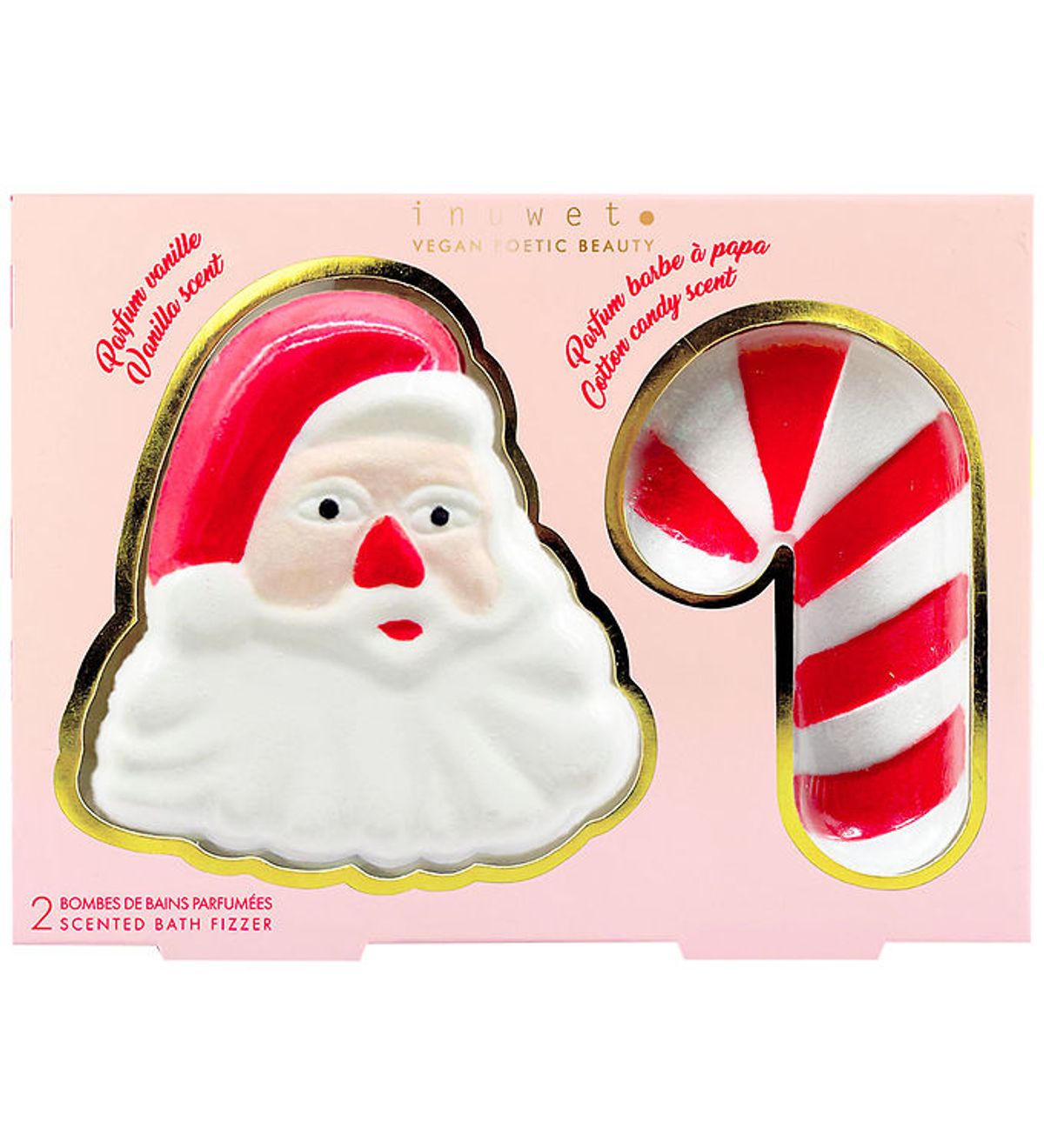 Inuwet Bath Bombs m. Duft - 2-pak - Santa Claus