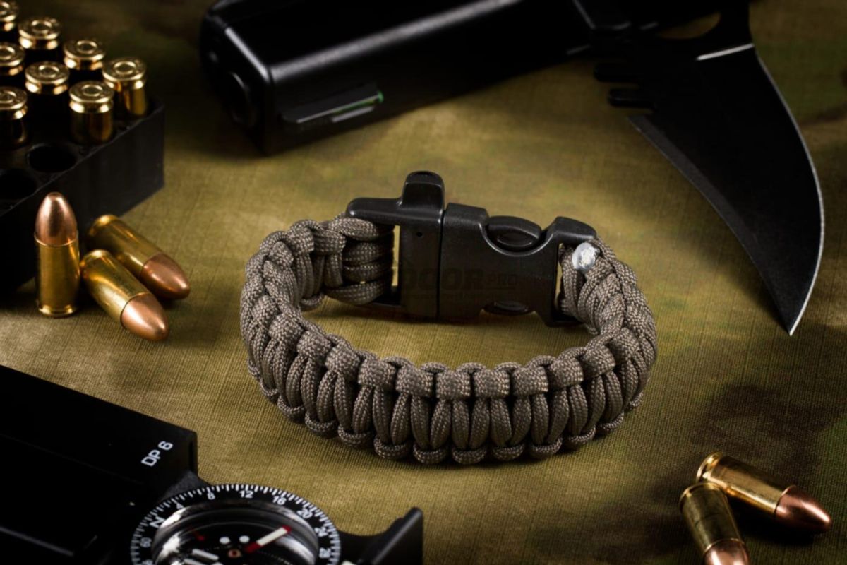 Invader Gear Survival Bracelet Gun Grey