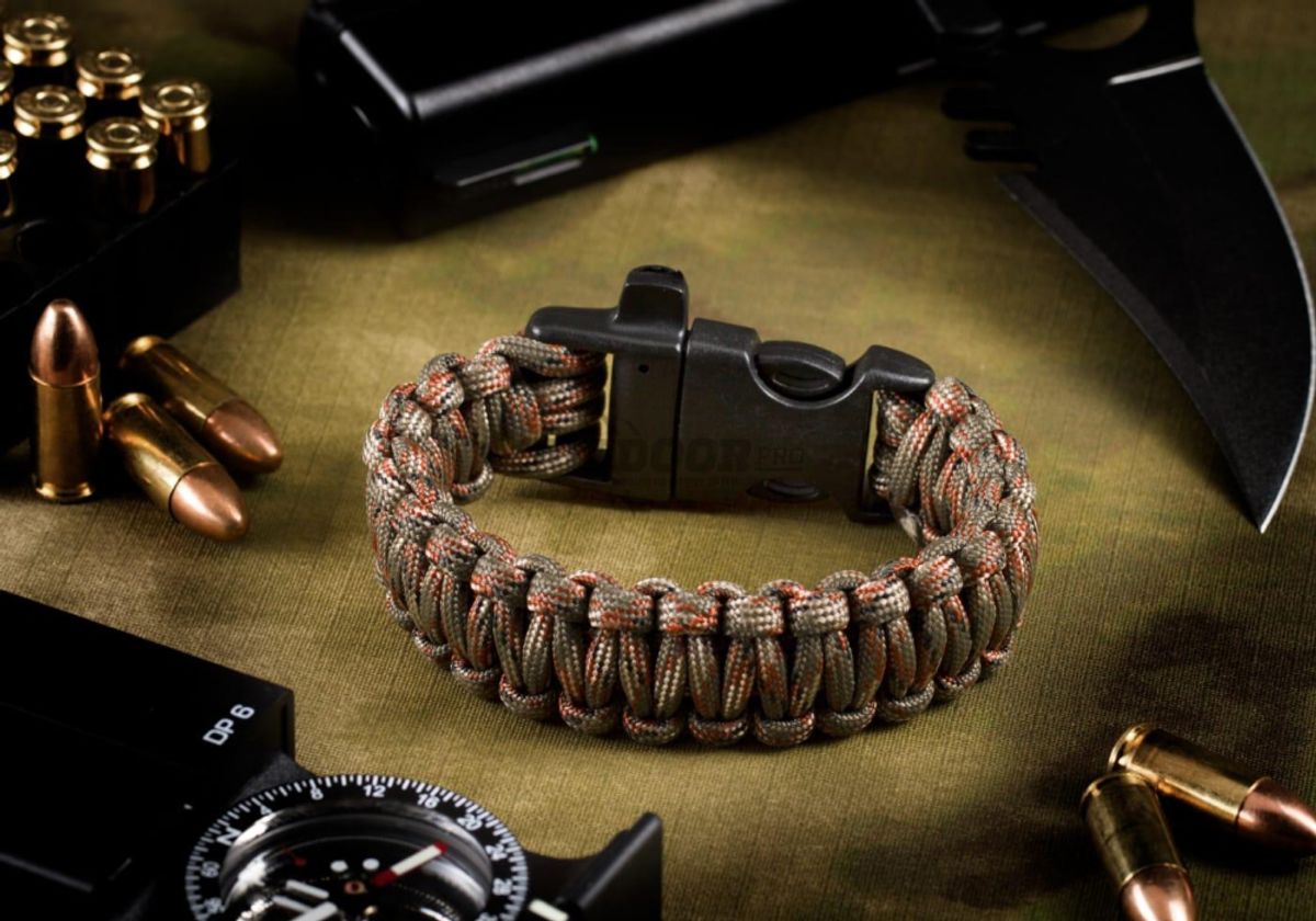 Invader Gear Survival Bracelet OD Camo