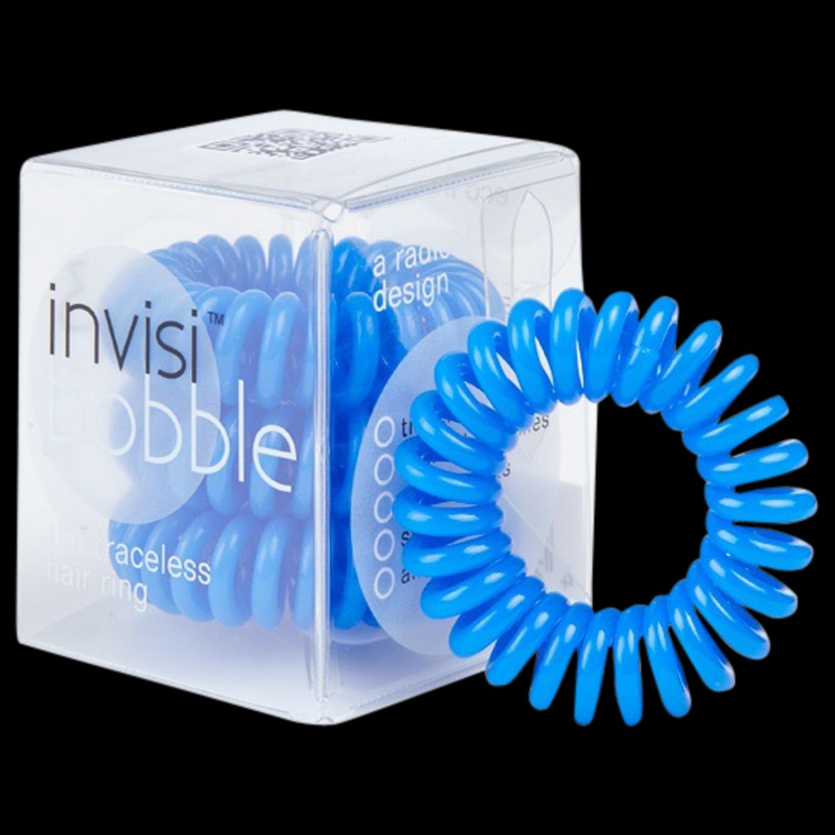 Invisibobble spiral hårelastikker 3 stk., Blå