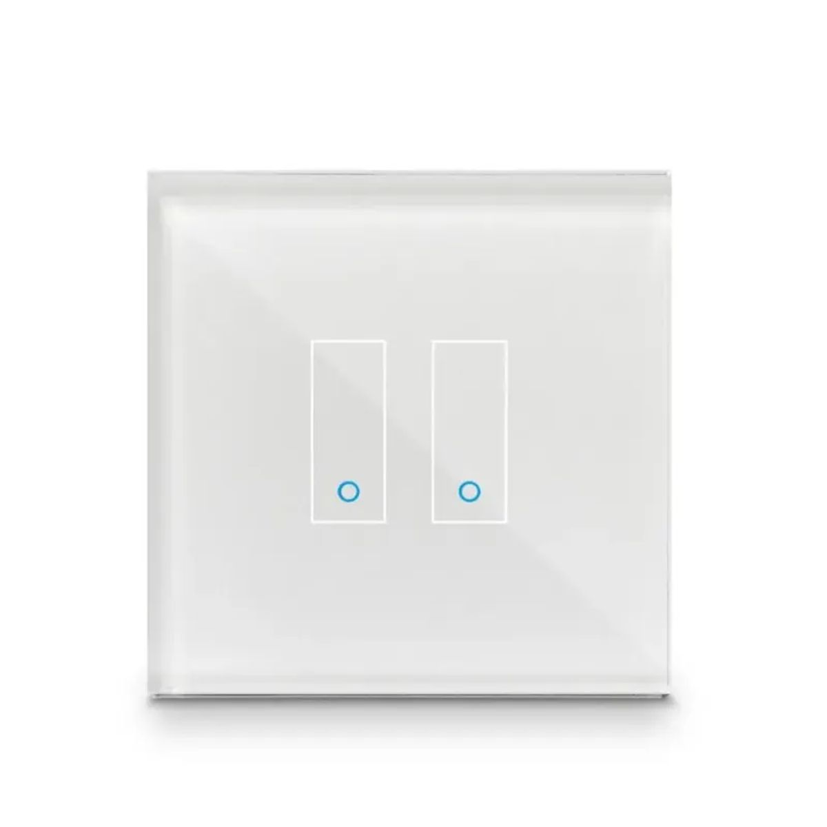 Iotty Smart Switch double button faceplate - Design your own smart switch Colour: White