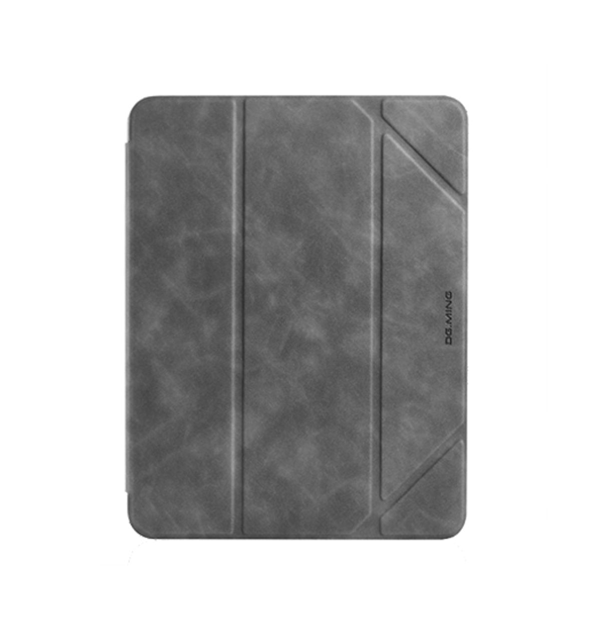 iPad 10.2" 7/8/9 (2019/2020/2021) - DG.MING&trade; Trifold Læder Cover m. Stander - Grå