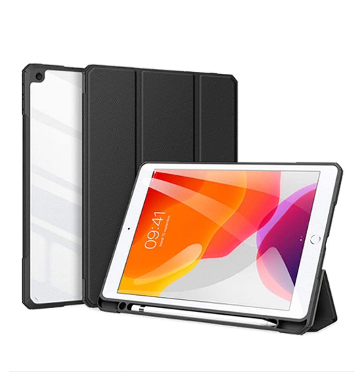 iPad 10.2" 7/8/9 (2019/2020/2021) - Dux Ducis&trade; Mesh Design Trifold Cover - Sort