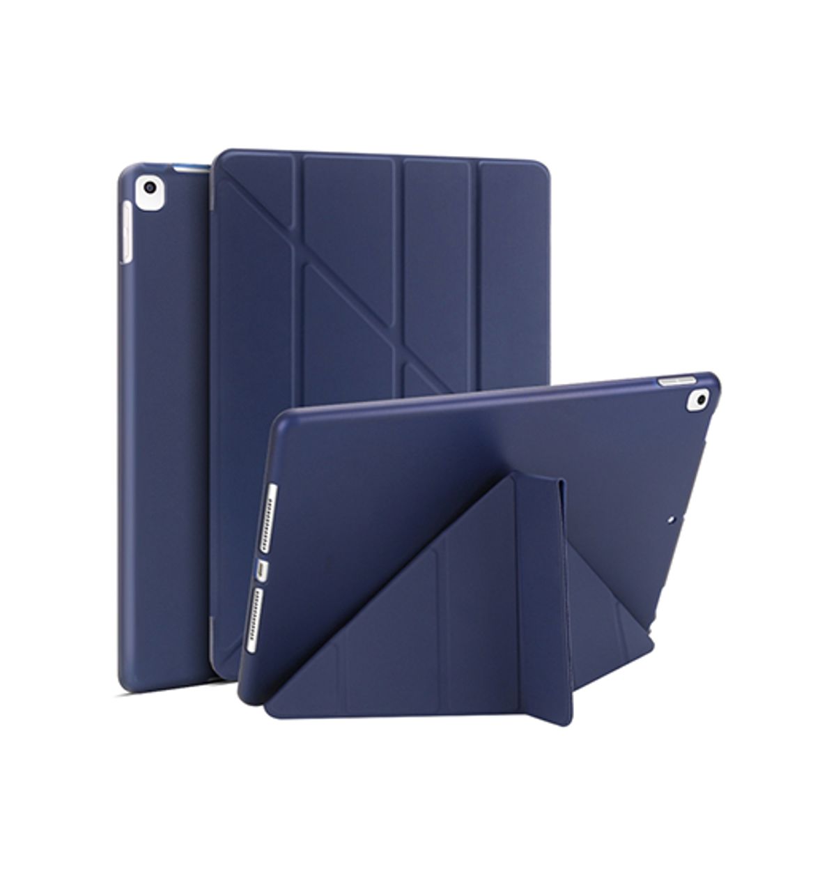 iPad 10.2" 7/8/9 (2019/2020/2021) Orgami Trifold Læder Cover M. Stander - Navy