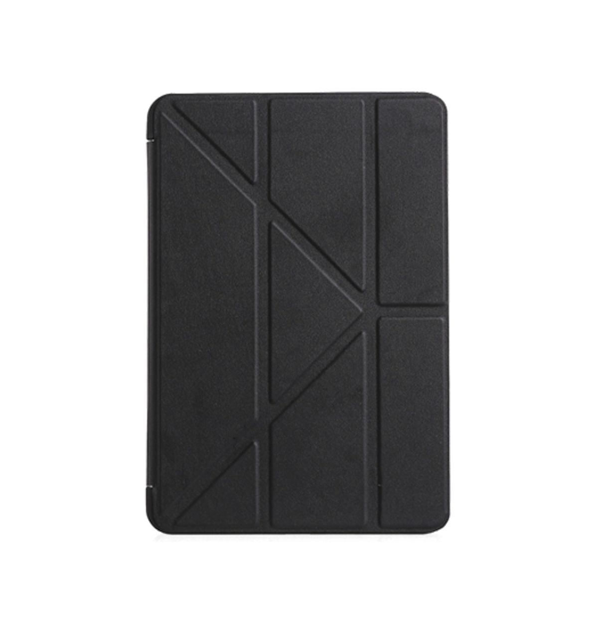 iPad 10.2" 7/8/9 (2019/2020/2021) Orgami Trifold Læder Cover M. Stander - Sort