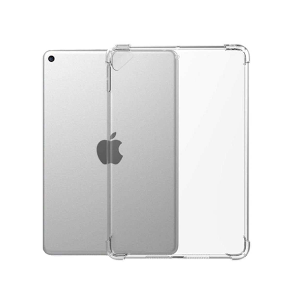 iPad 10.2" 7/8/9 (2019/2020/2021) Silent Stødsikker Silikone Cover - Gennemsigtig