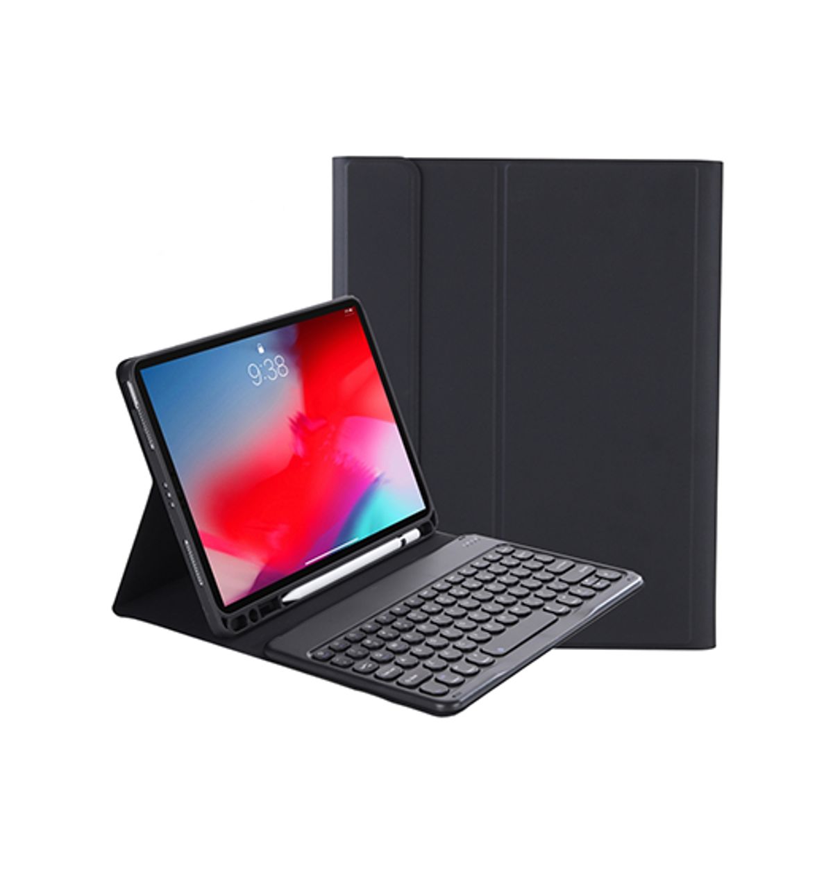 iPad 10.2" 7/8/9 (2019/2020/2021) TIMBRE&trade; Cover M. Trådløs Tastatur - Engelsk Layout - Sort