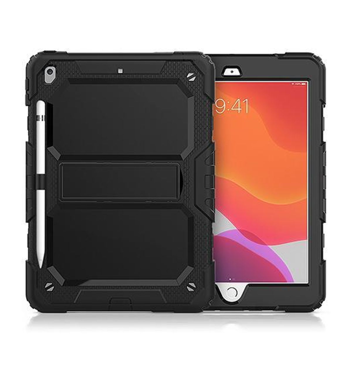 iPad 10.2" 7/8/9 (2019/2020/2021) ToughCase&trade; 360° Håndværker Cover - Sort