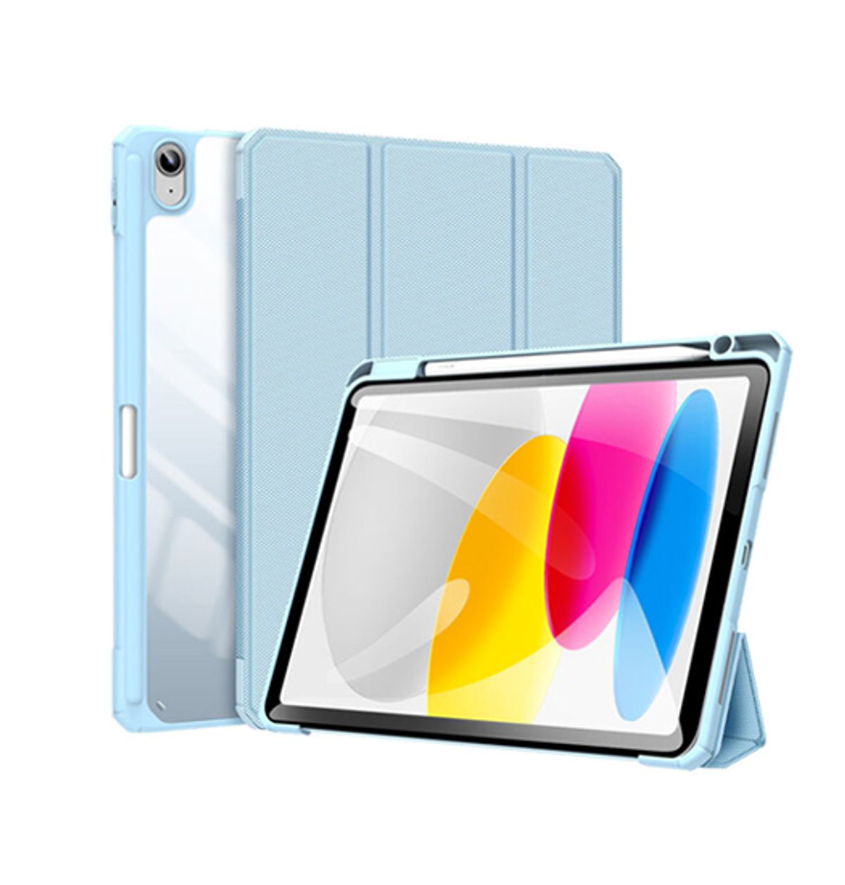 iPad 10.9" 2022 (10th gen) - Dux Ducis&trade; Mesh Design Trifold Cover - Blå